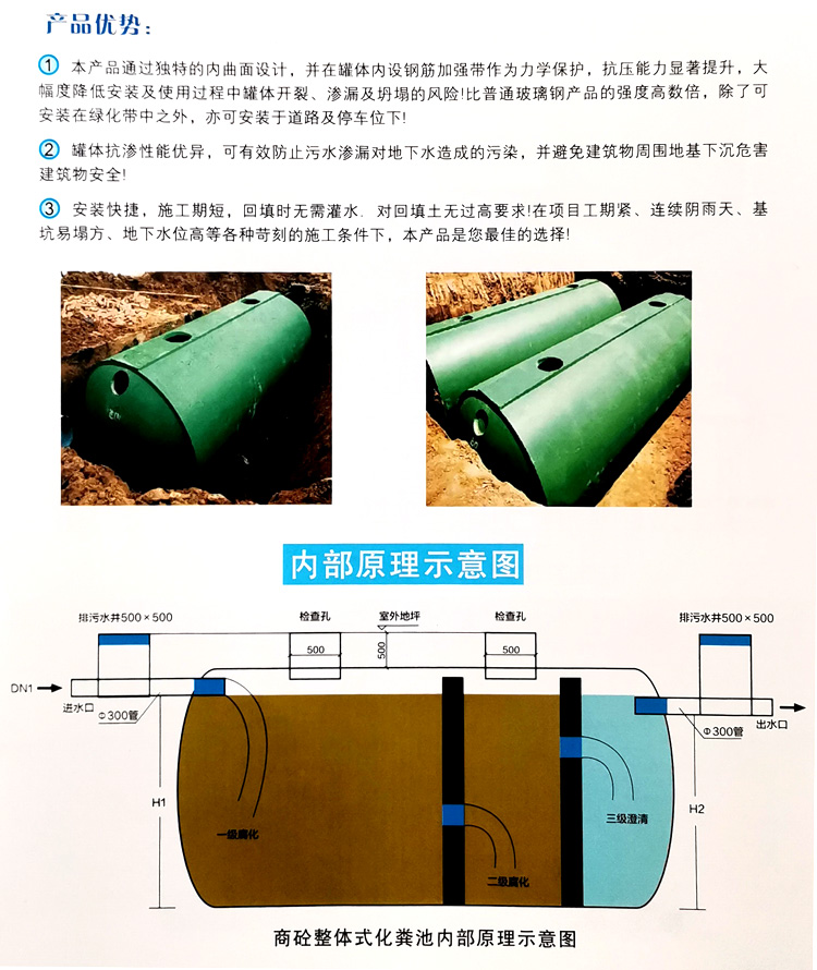 东区玻璃钢化粪池
